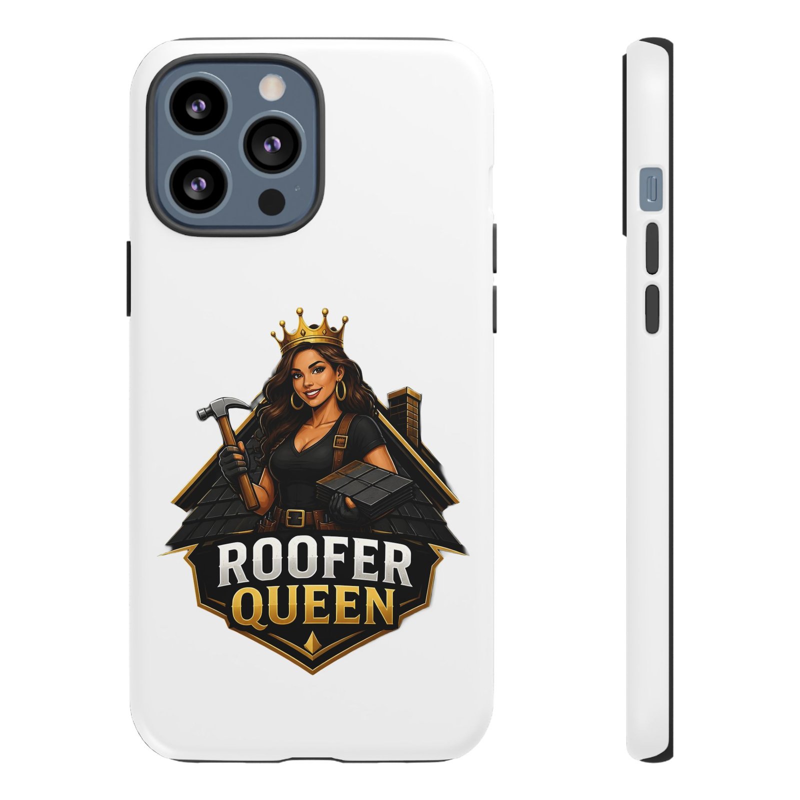 Roofer Queen Phone Case — Protective Hard Phone Case with 'Roofer Queen' Graphic - Image 41