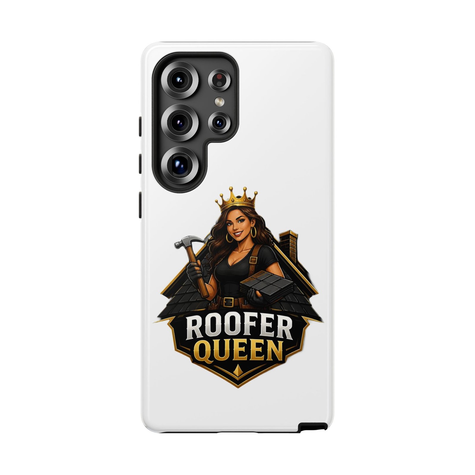 Roofer Queen Phone Case — Protective Hard Phone Case with 'Roofer Queen' Graphic - Image 225