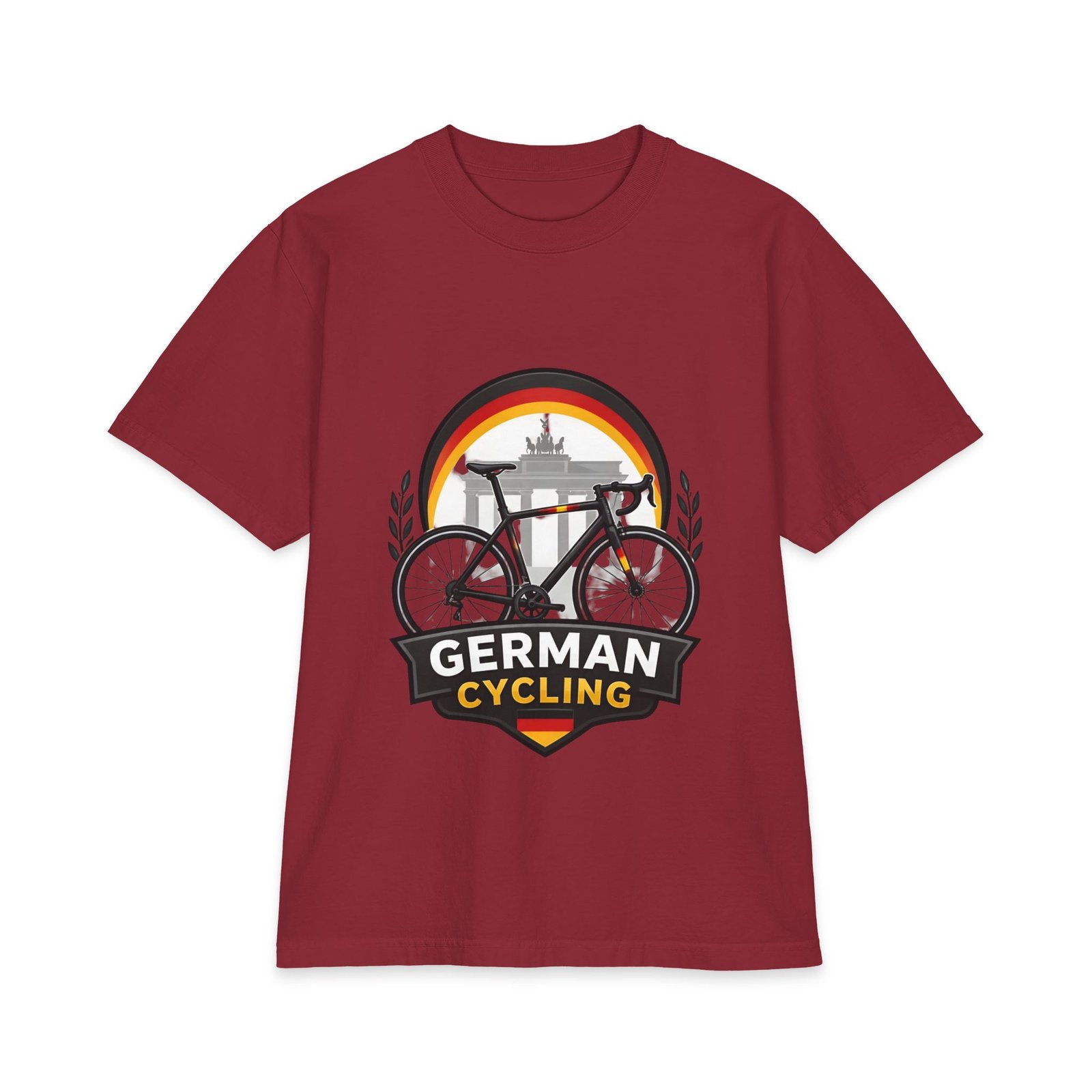 German Cycling T‑Shirt – Retro Brandenburg Gate Bike Design - Image 19