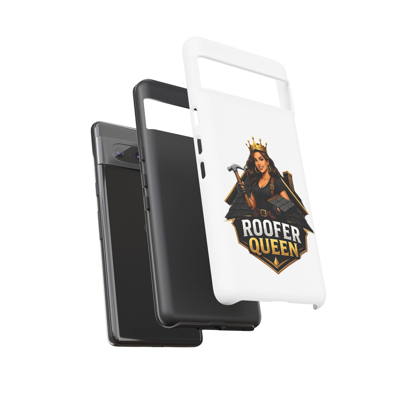 Roofer Queen Phone Case — Protective Hard Phone Case with 'Roofer Queen' Graphic - Image 85