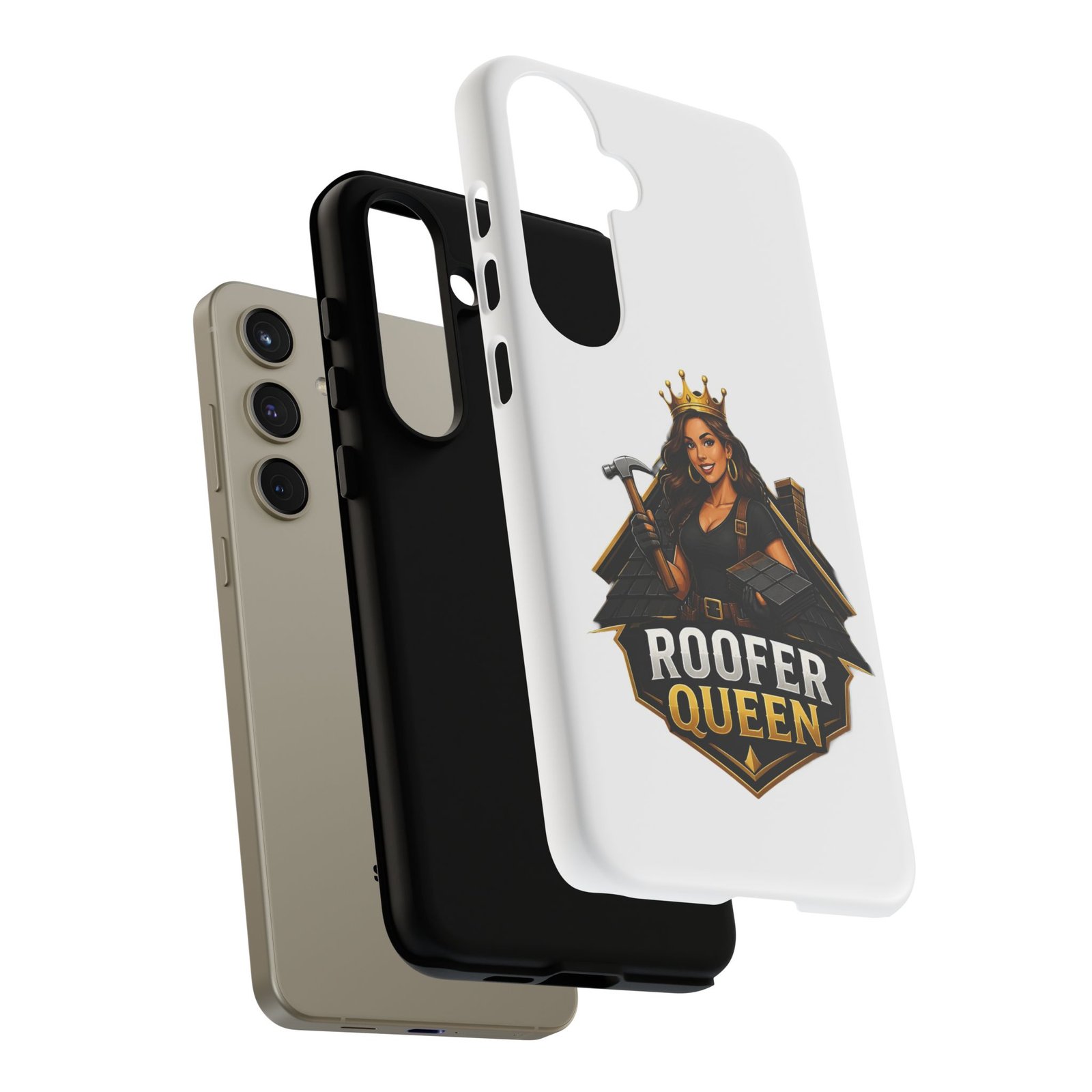 Roofer Queen Phone Case — Protective Hard Phone Case with 'Roofer Queen' Graphic - Image 134