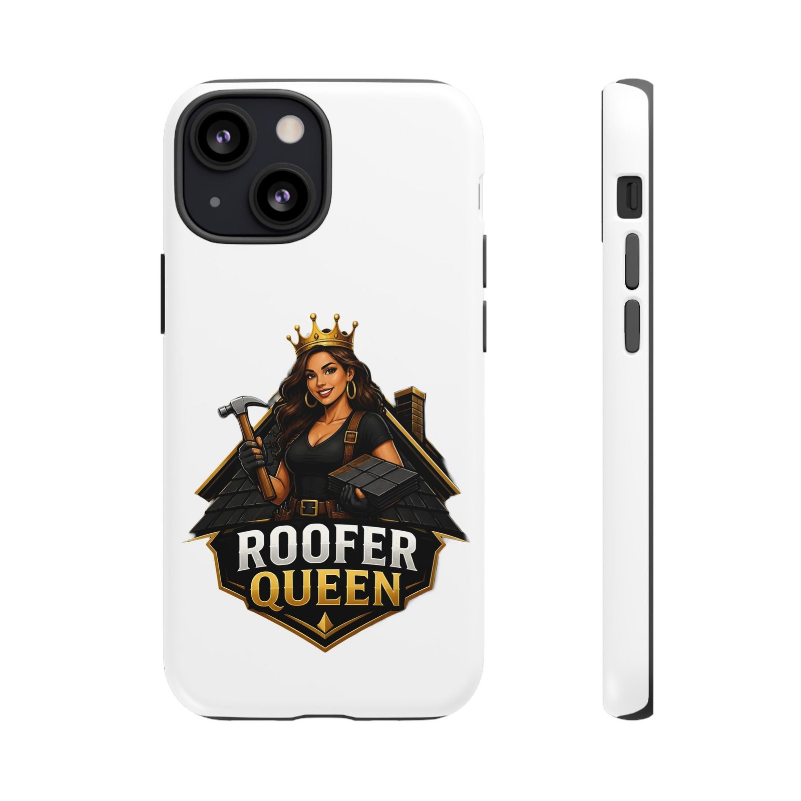 Roofer Queen Phone Case — Protective Hard Phone Case with 'Roofer Queen' Graphic - Image 33