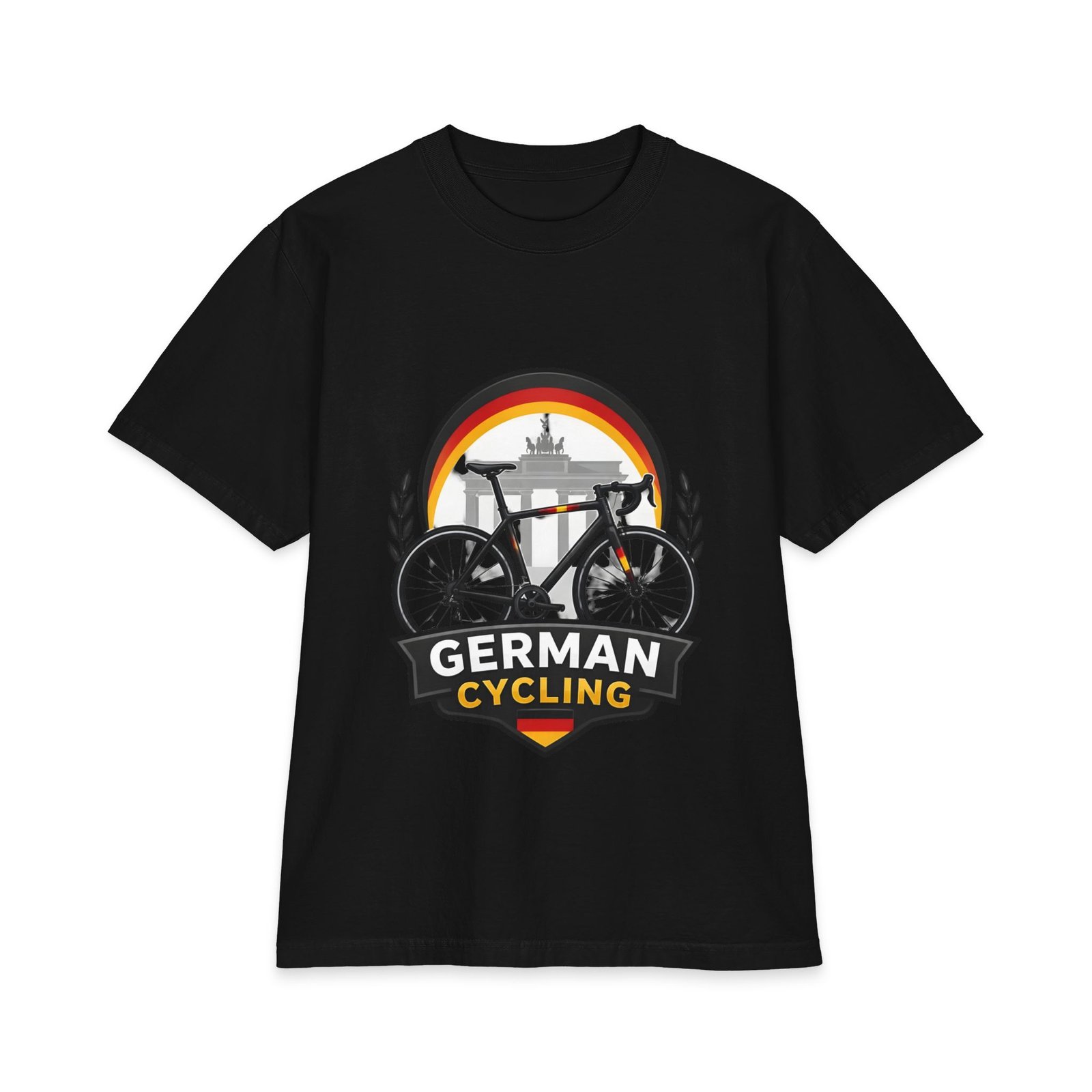 German Cycling T‑Shirt – Retro Brandenburg Gate Bike Design - Image 7