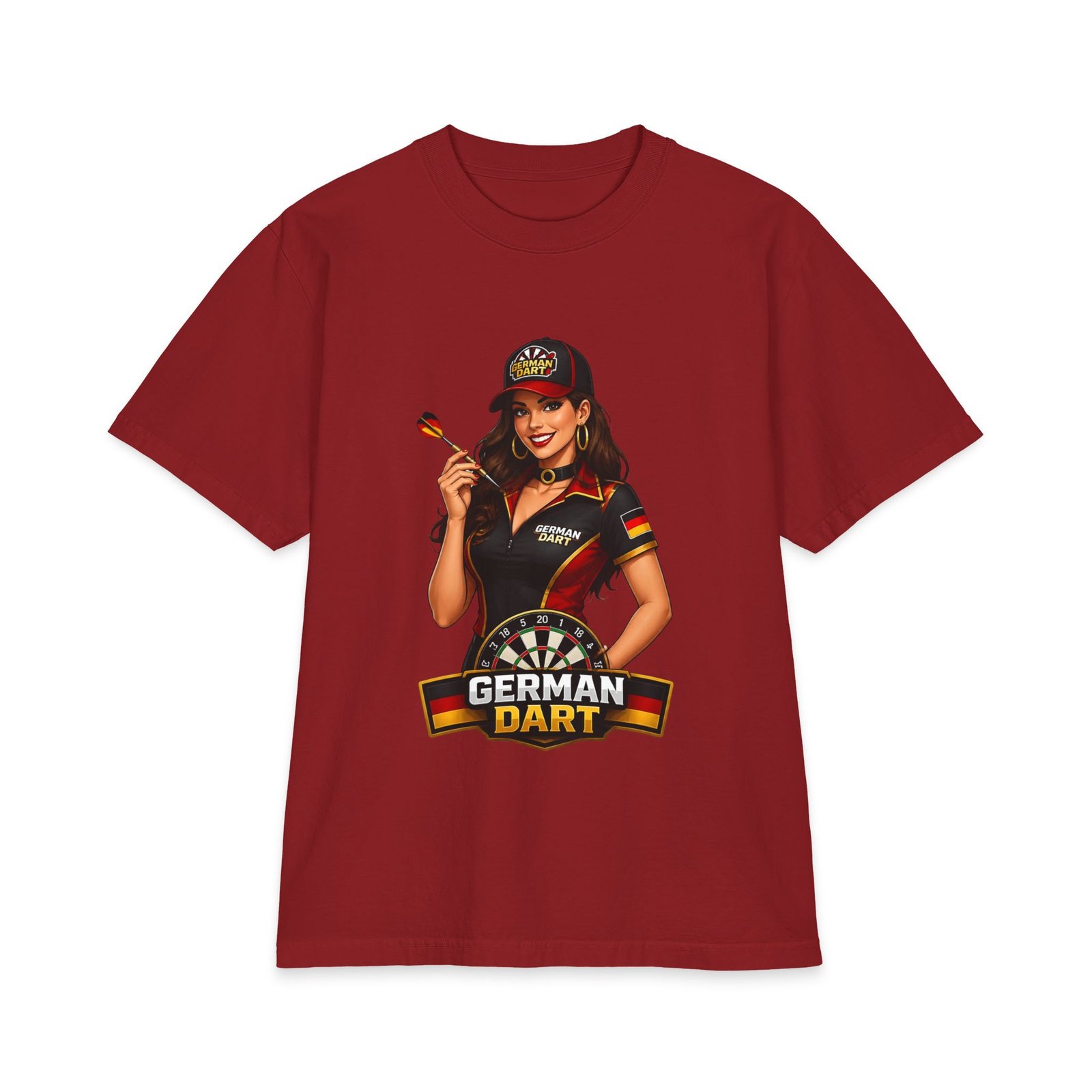 German Dart T-Shirt — Retro Pinup Darts Tee - Image 23