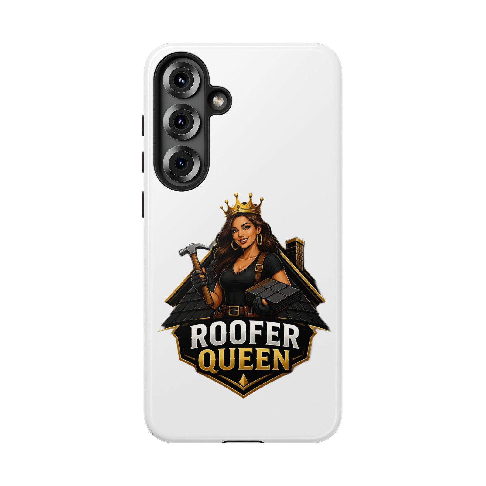 Roofer Queen Phone Case — Protective Hard Phone Case with 'Roofer Queen' Graphic - Image 217