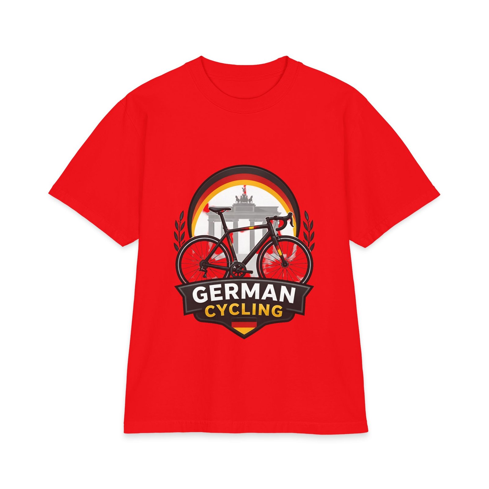 German Cycling T‑Shirt – Retro Brandenburg Gate Bike Design - Image 21