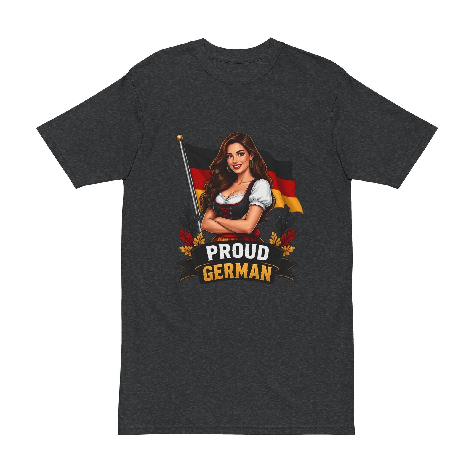 Proud German T-Shirt — Oktoberfest Dirndl Flag Tee - Image 7