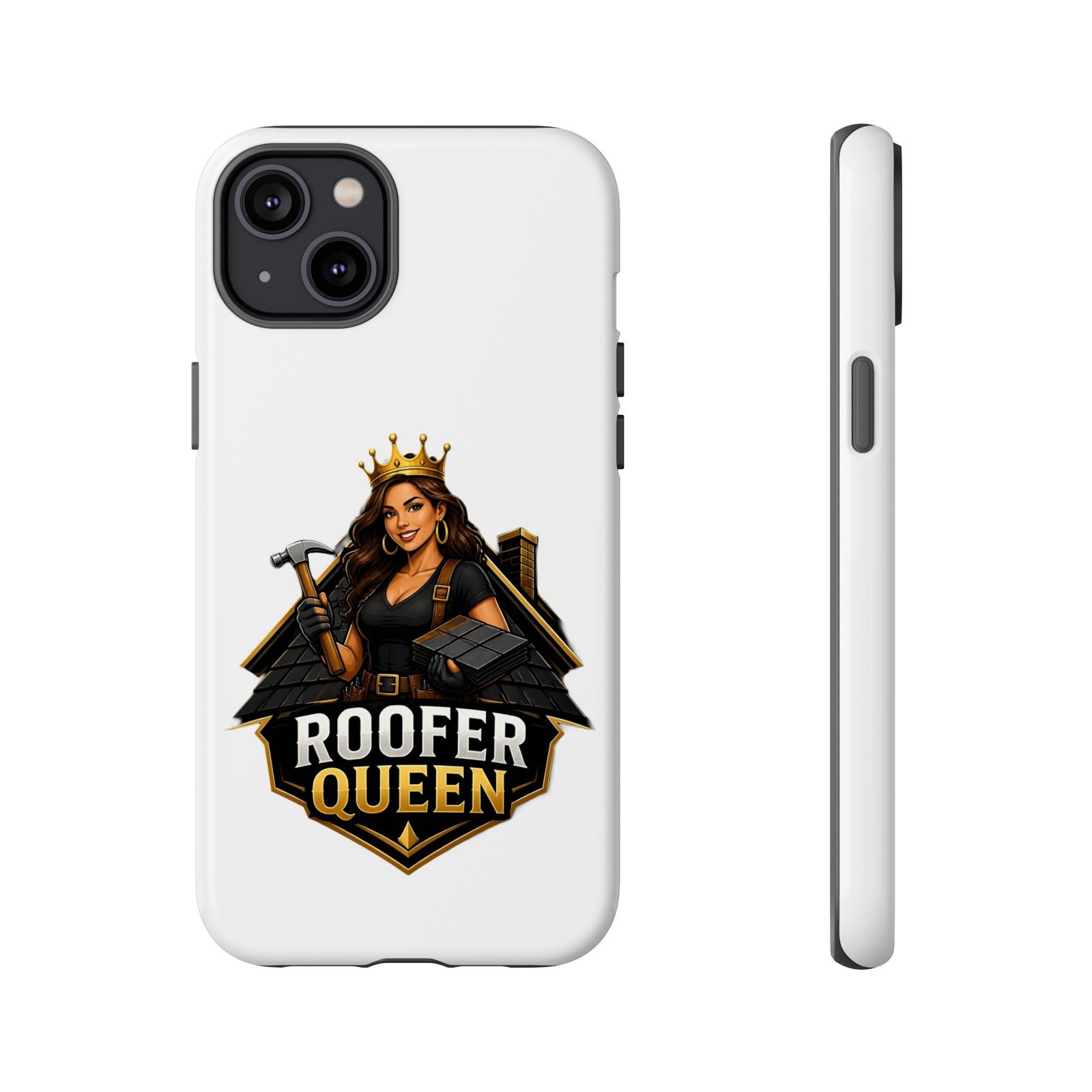 Roofer Queen Phone Case — Protective Hard Phone Case with 'Roofer Queen' Graphic - Image 63