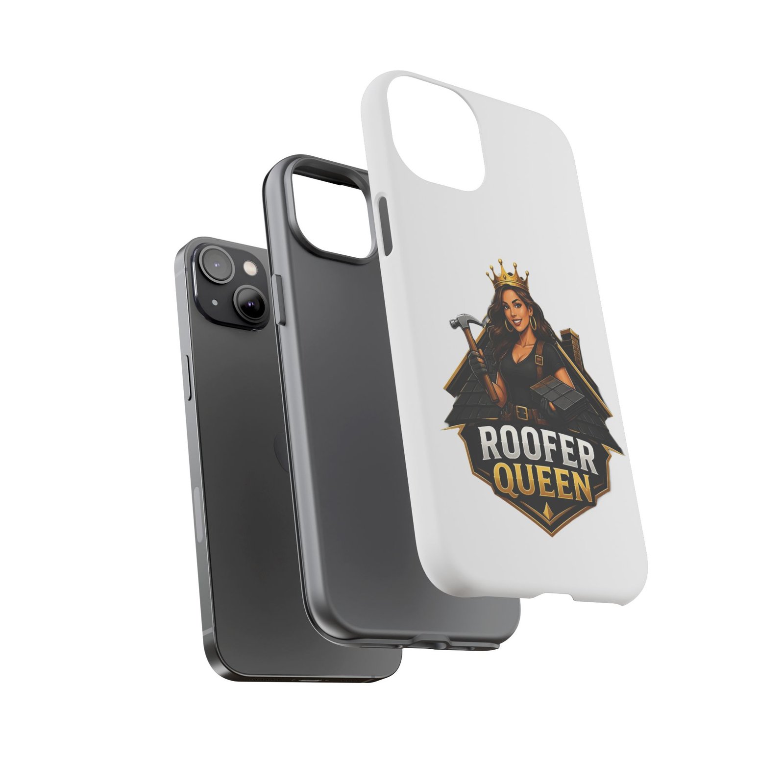 Roofer Queen Phone Case — Protective Hard Phone Case with 'Roofer Queen' Graphic - Image 69