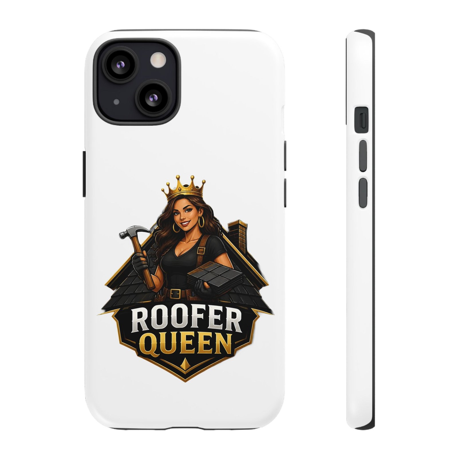 Roofer Queen Phone Case — Protective Hard Phone Case with 'Roofer Queen' Graphic - Image 29