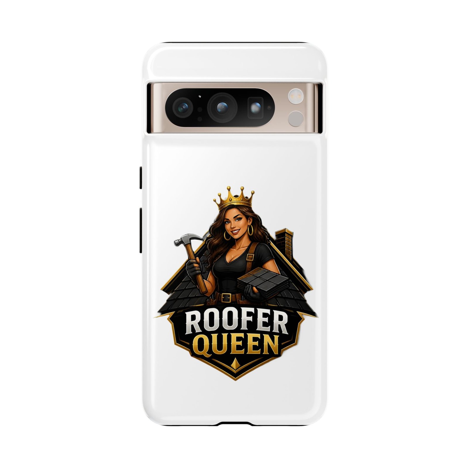 Roofer Queen Phone Case — Protective Hard Phone Case with 'Roofer Queen' Graphic - Image 143