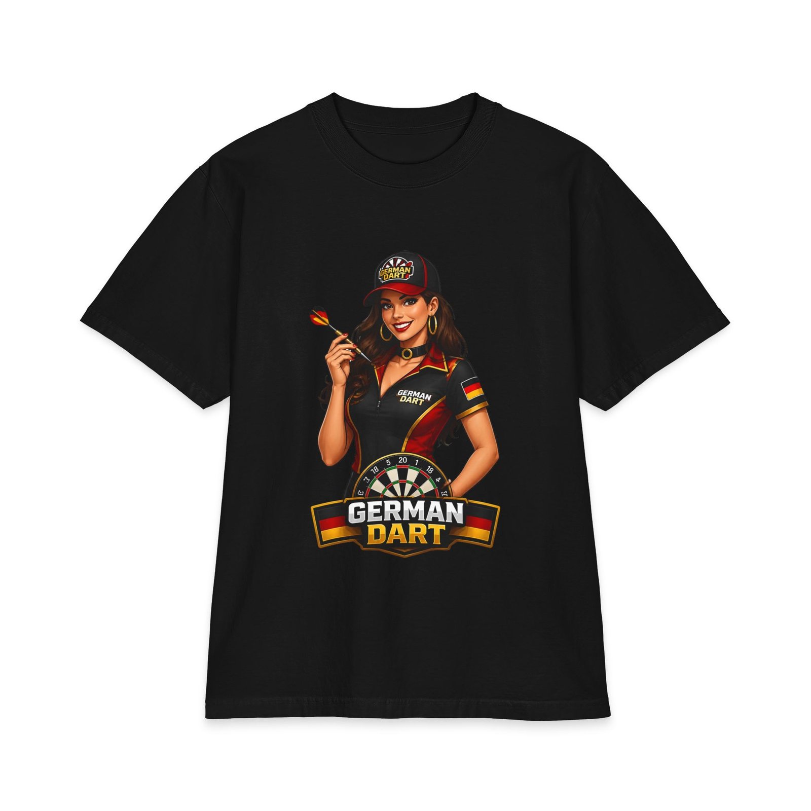 German Dart T-Shirt — Retro Pinup Darts Tee - Image 7