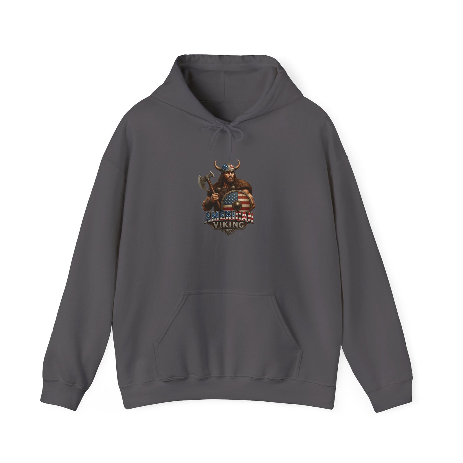 American Viking Graphic Hoodie – Braveheart Axe Logo Sweatshirt - Image 33