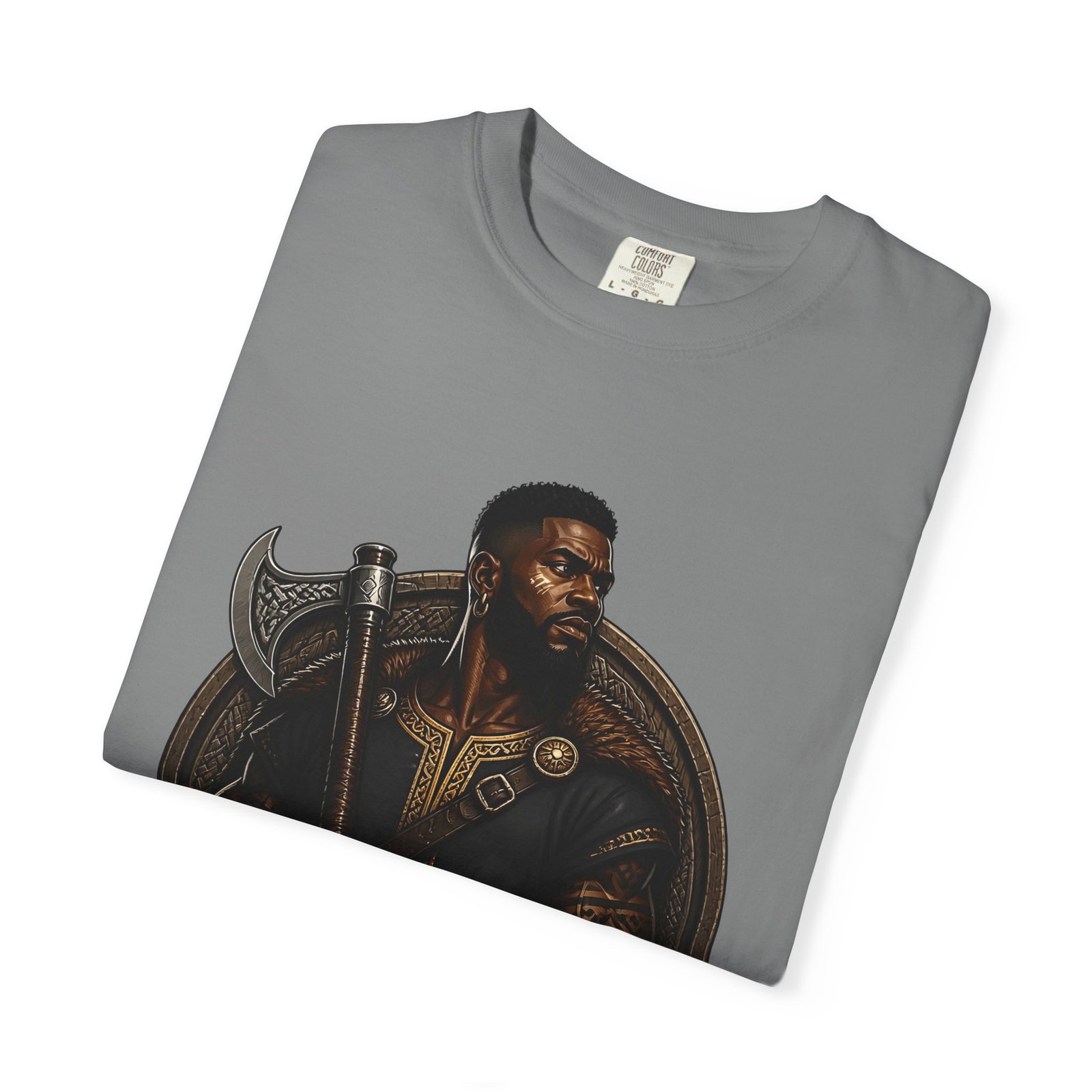 African Viking T-Shirt — Graphic Warrior Tee - Image 35