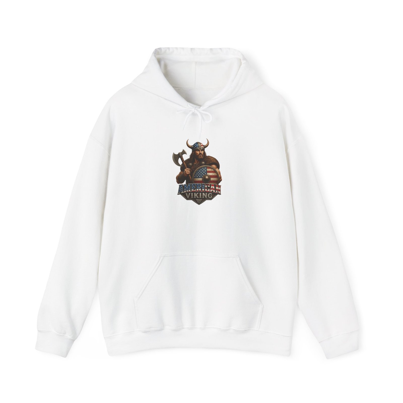 American Viking Graphic Hoodie – Braveheart Axe Logo Sweatshirt