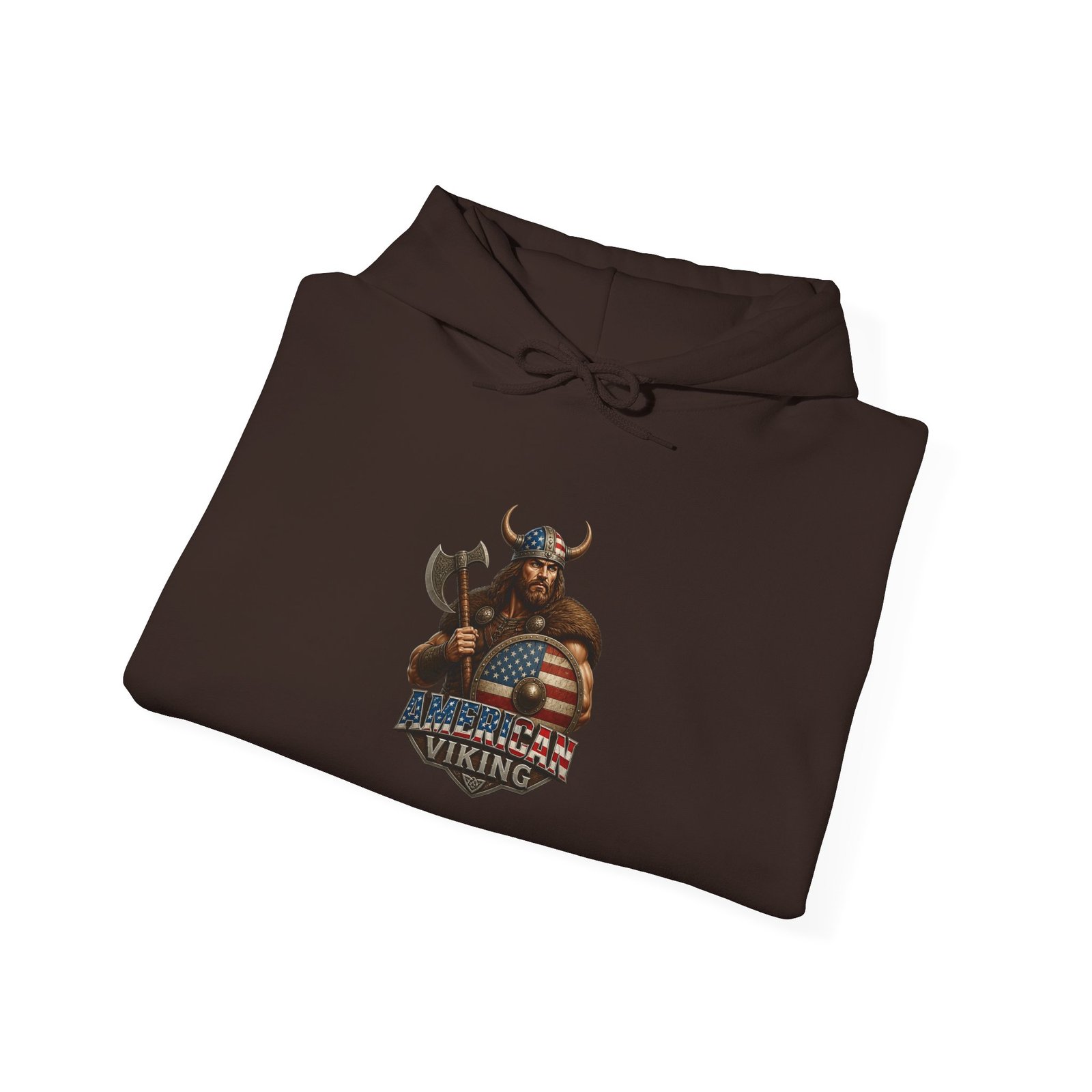 American Viking Graphic Hoodie – Braveheart Axe Logo Sweatshirt - Image 24
