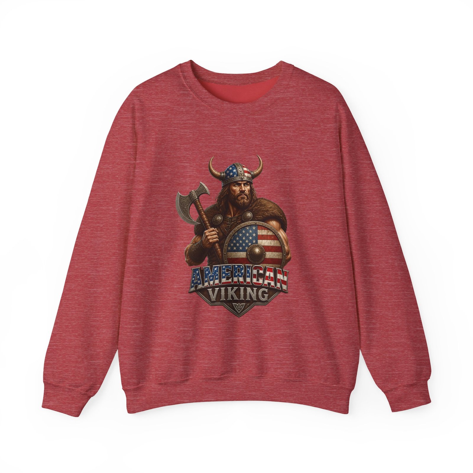 American Viking Sweatshirt - Patriotic Viking Crewneck - Image 41