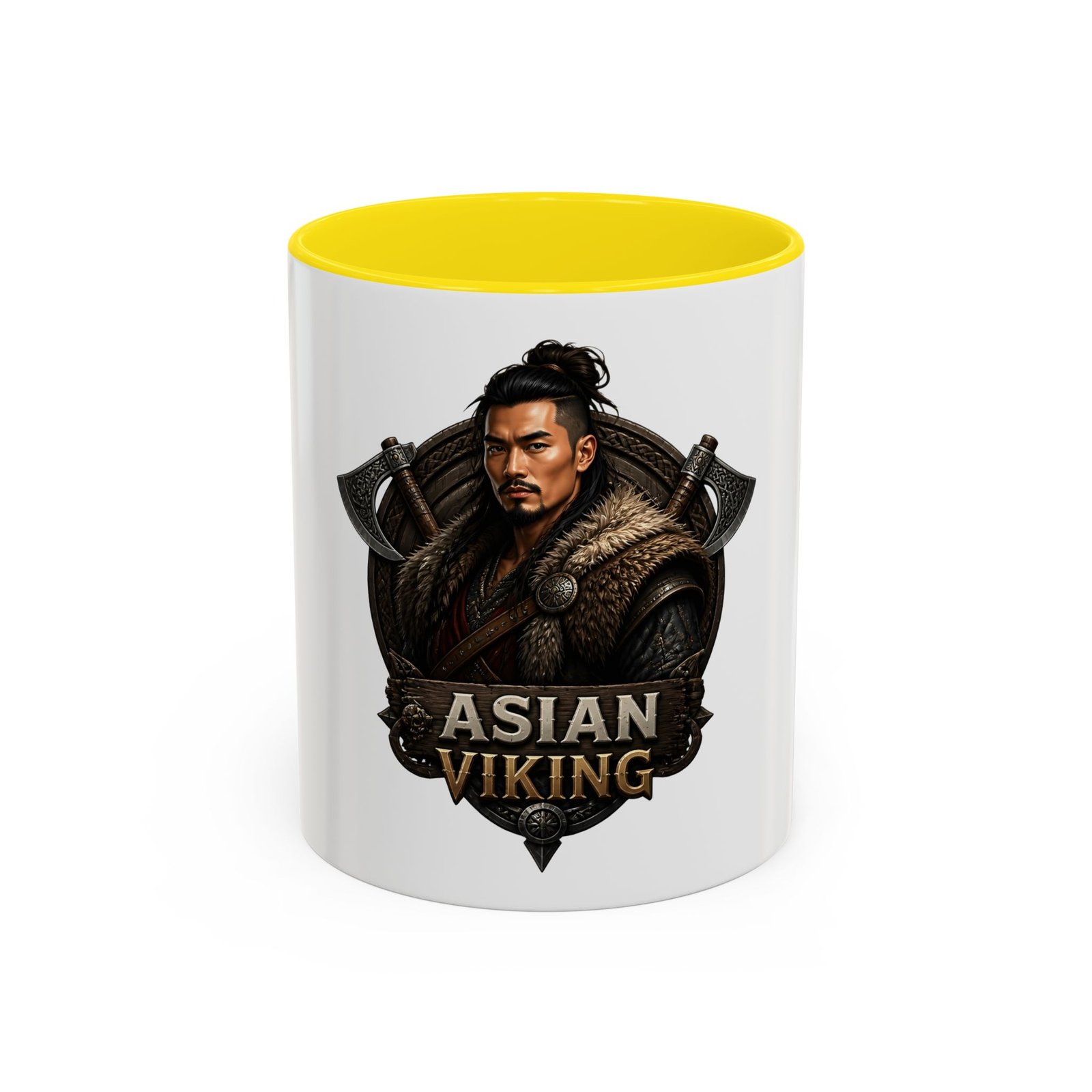 Asian Viking Coffee Mug – Warrior Crest 11/15oz - Image 45