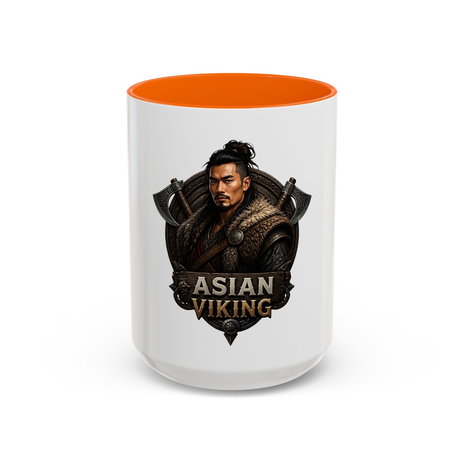 Asian Viking Coffee Mug – Warrior Crest 11/15oz - Image 49