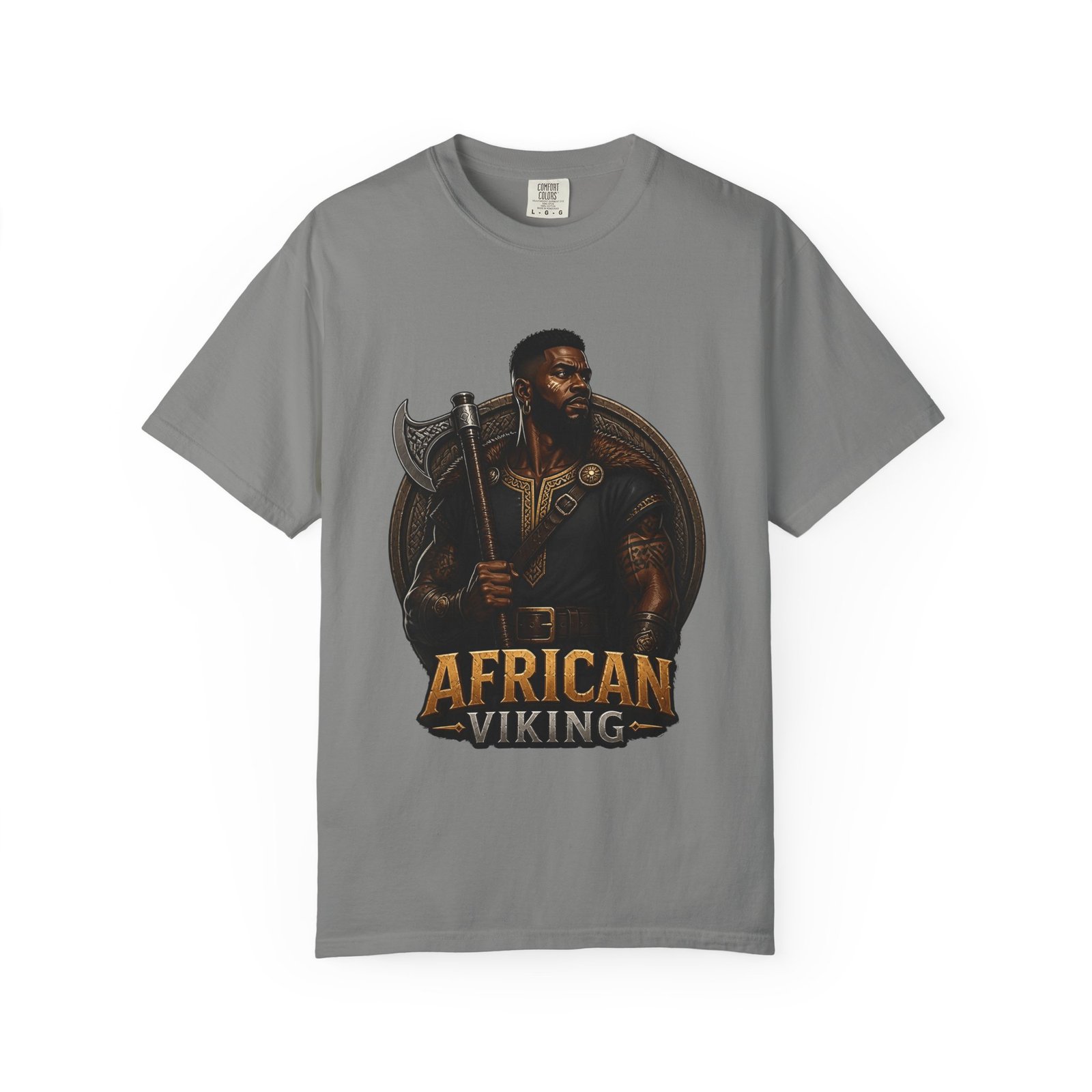 African Viking T-Shirt — Graphic Warrior Tee - Image 41