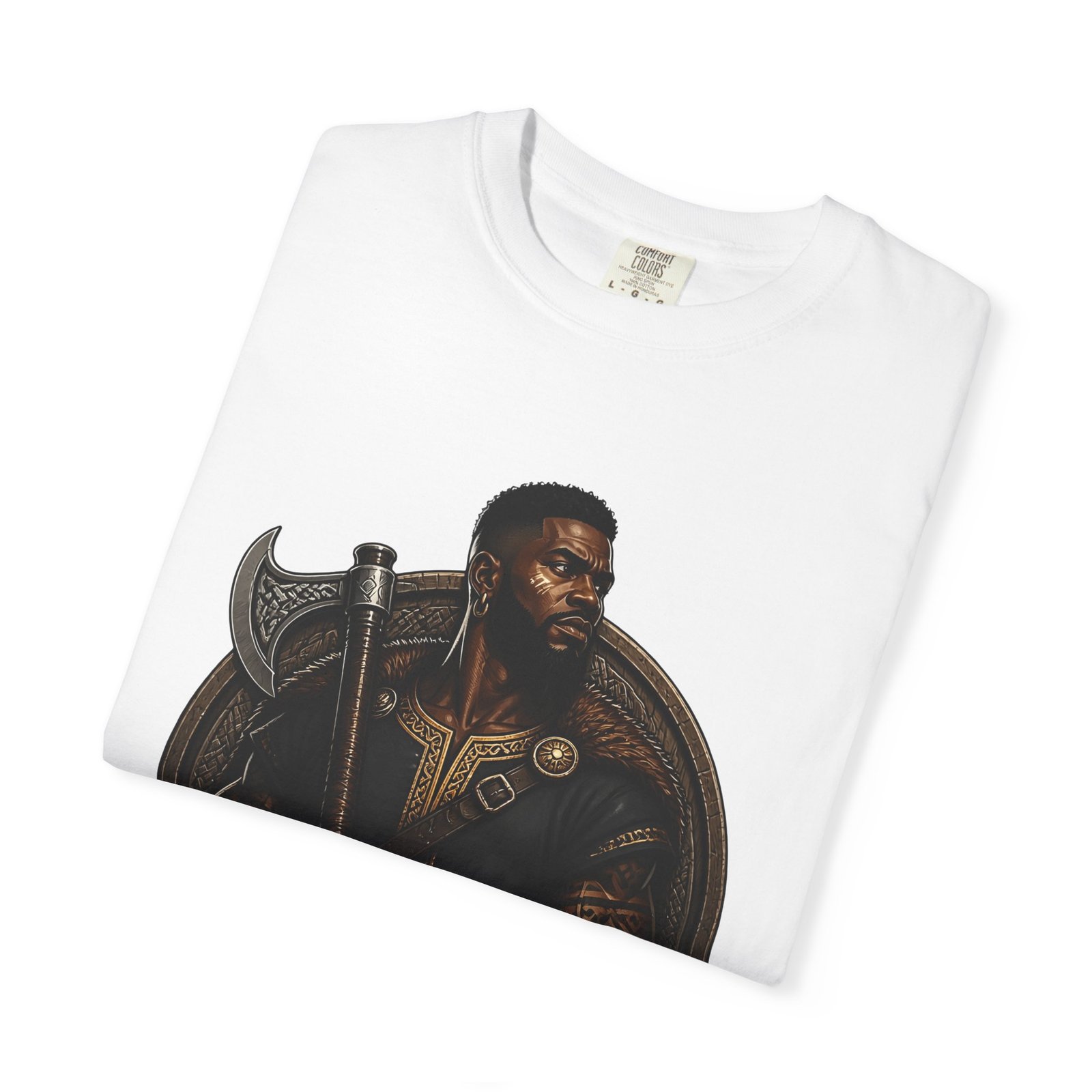 African Viking T-Shirt — Graphic Warrior Tee - Image 3