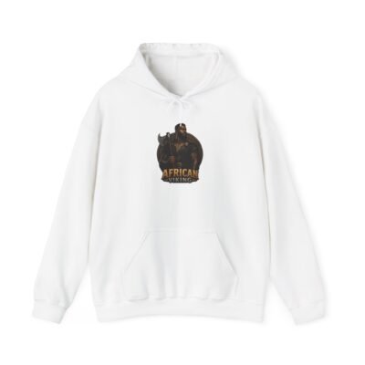 Hoodie - 'African Viking' Vintage Wildlife Graphic