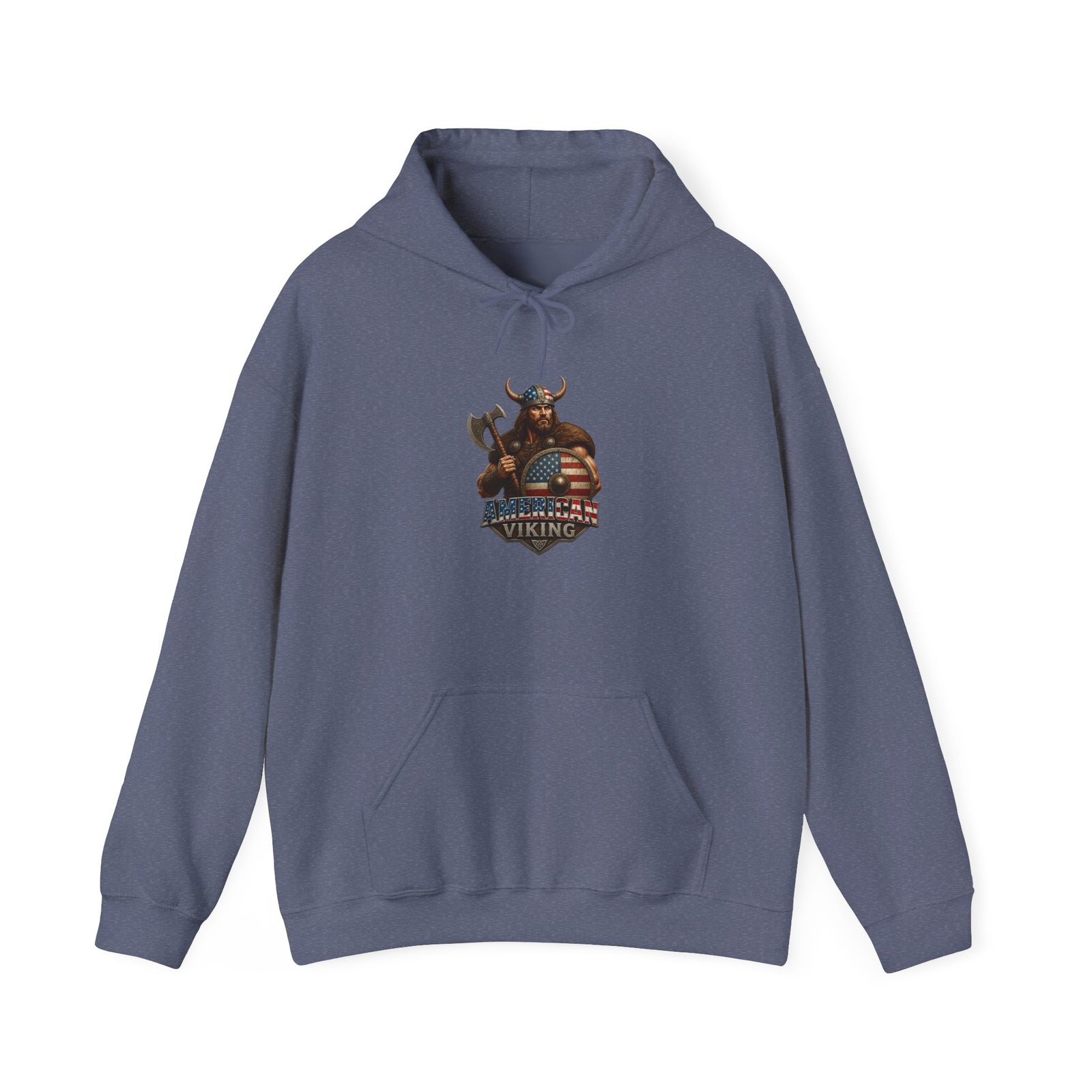American Viking Graphic Hoodie – Braveheart Axe Logo Sweatshirt - Image 37