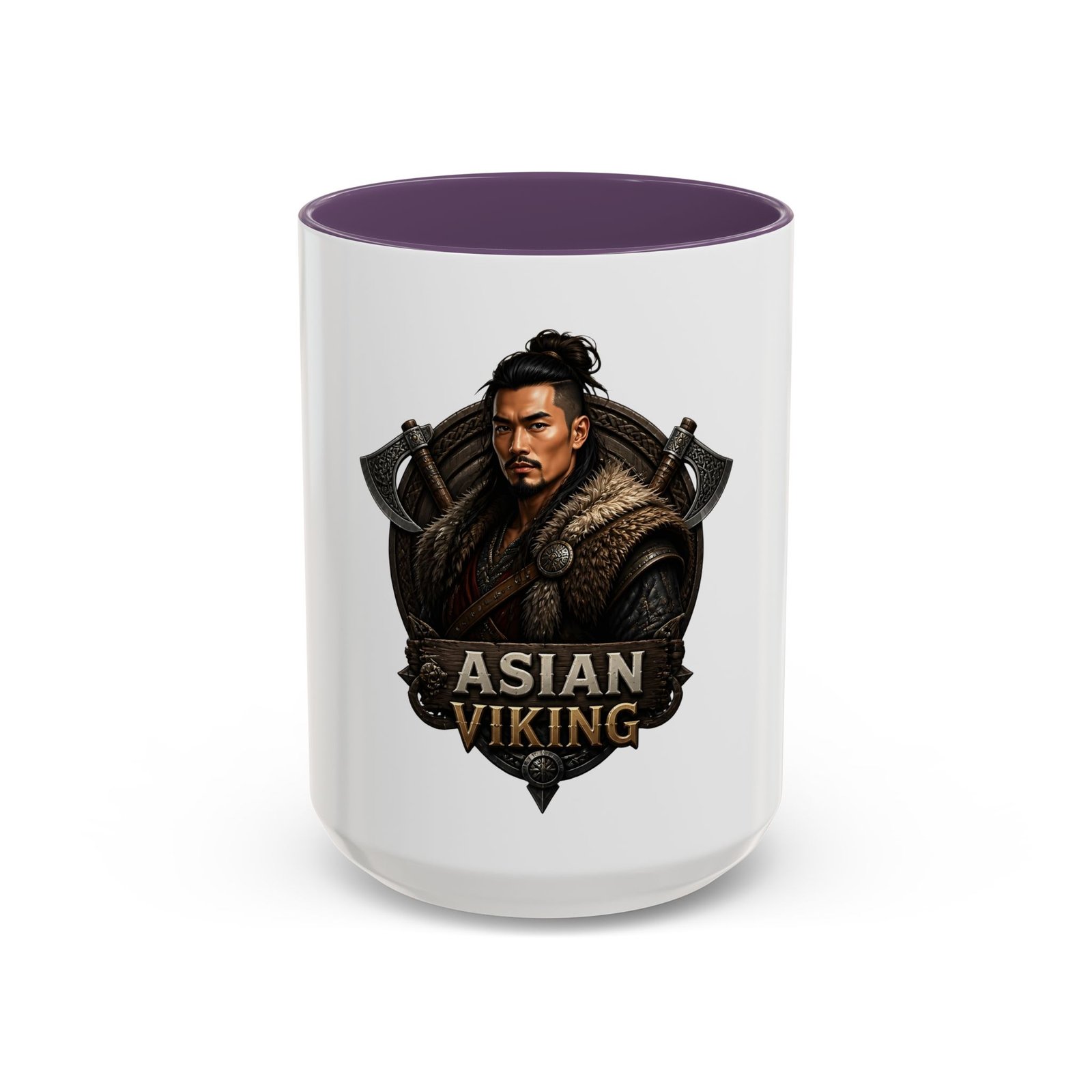 Asian Viking Coffee Mug – Warrior Crest 11/15oz - Image 65