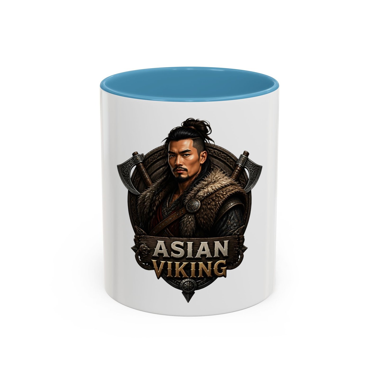Asian Viking Coffee Mug – Warrior Crest 11/15oz - Image 33