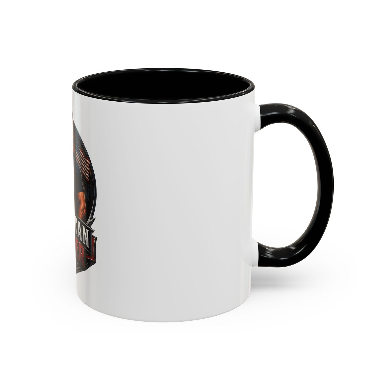 American Fisher Coffee Mug - Patriotic Fisherman 11/15oz Accent Mug - Image 2