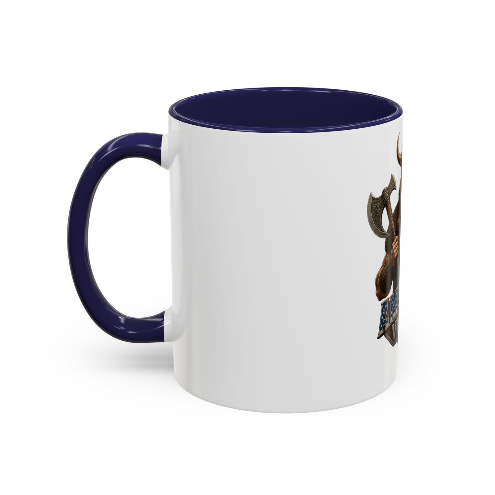 American Viking Coffee Mug – Patriotic Viking Shield Accent Mug (11/15 oz) - Image 7