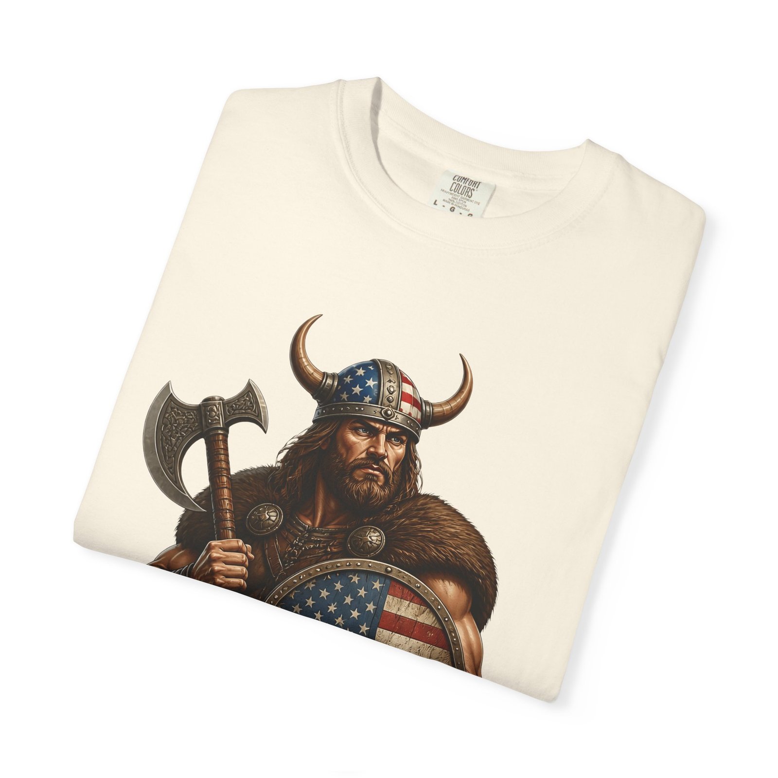 American Viking T-Shirt — Patriotic Viking Shield Tee - Image 19
