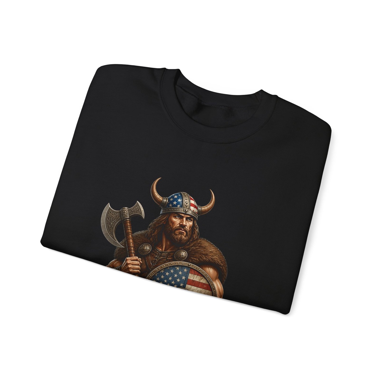 American Viking Sweatshirt - Patriotic Viking Crewneck - Image 19