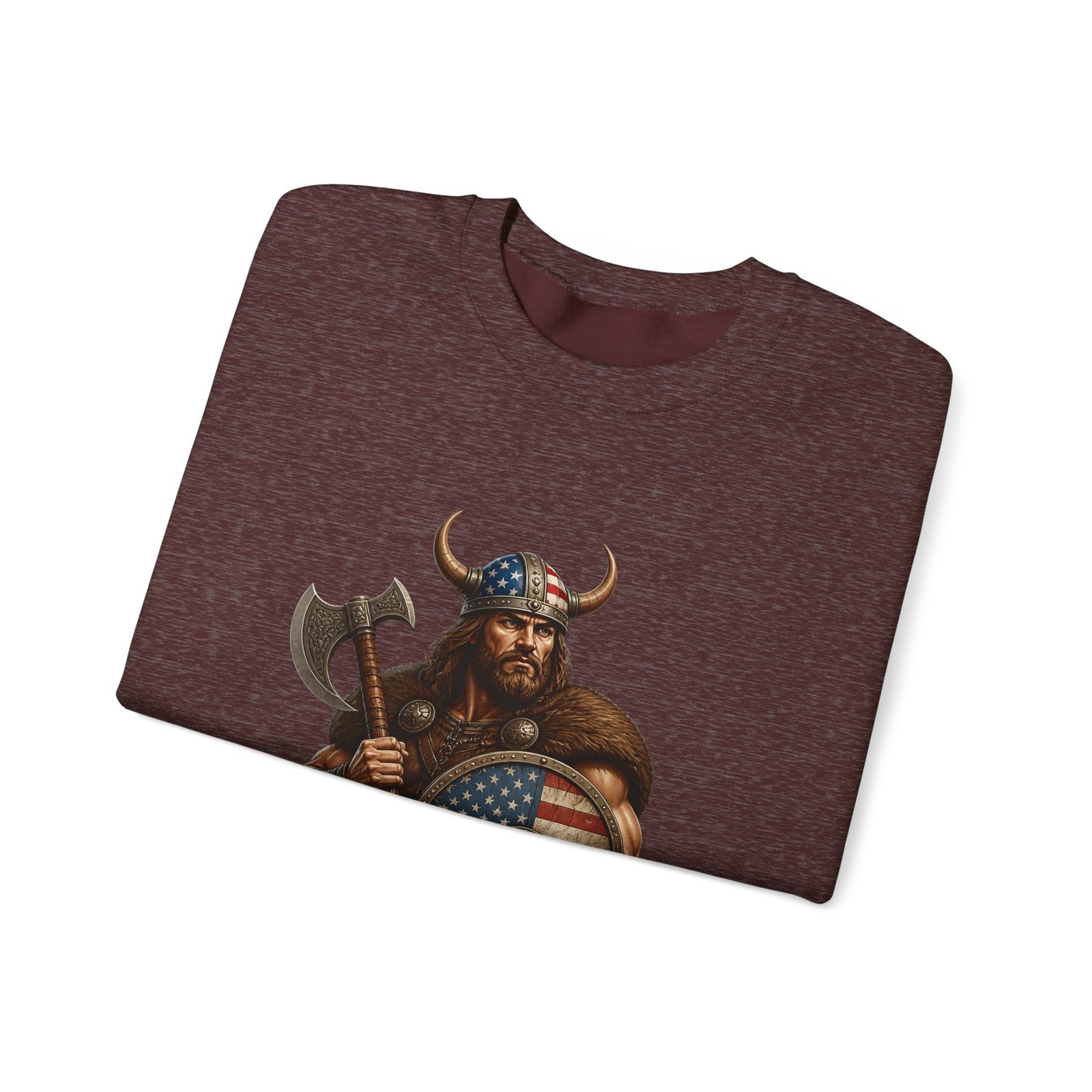 American Viking Sweatshirt - Patriotic Viking Crewneck - Image 15