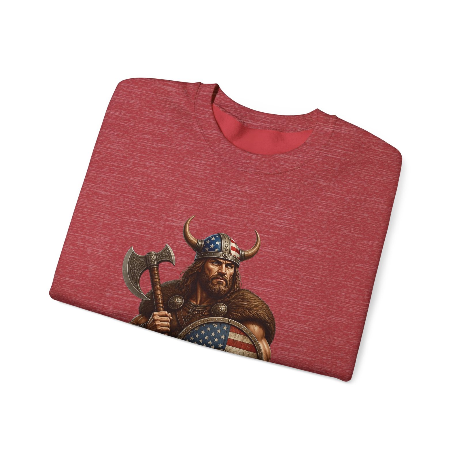 American Viking Sweatshirt - Patriotic Viking Crewneck - Image 43