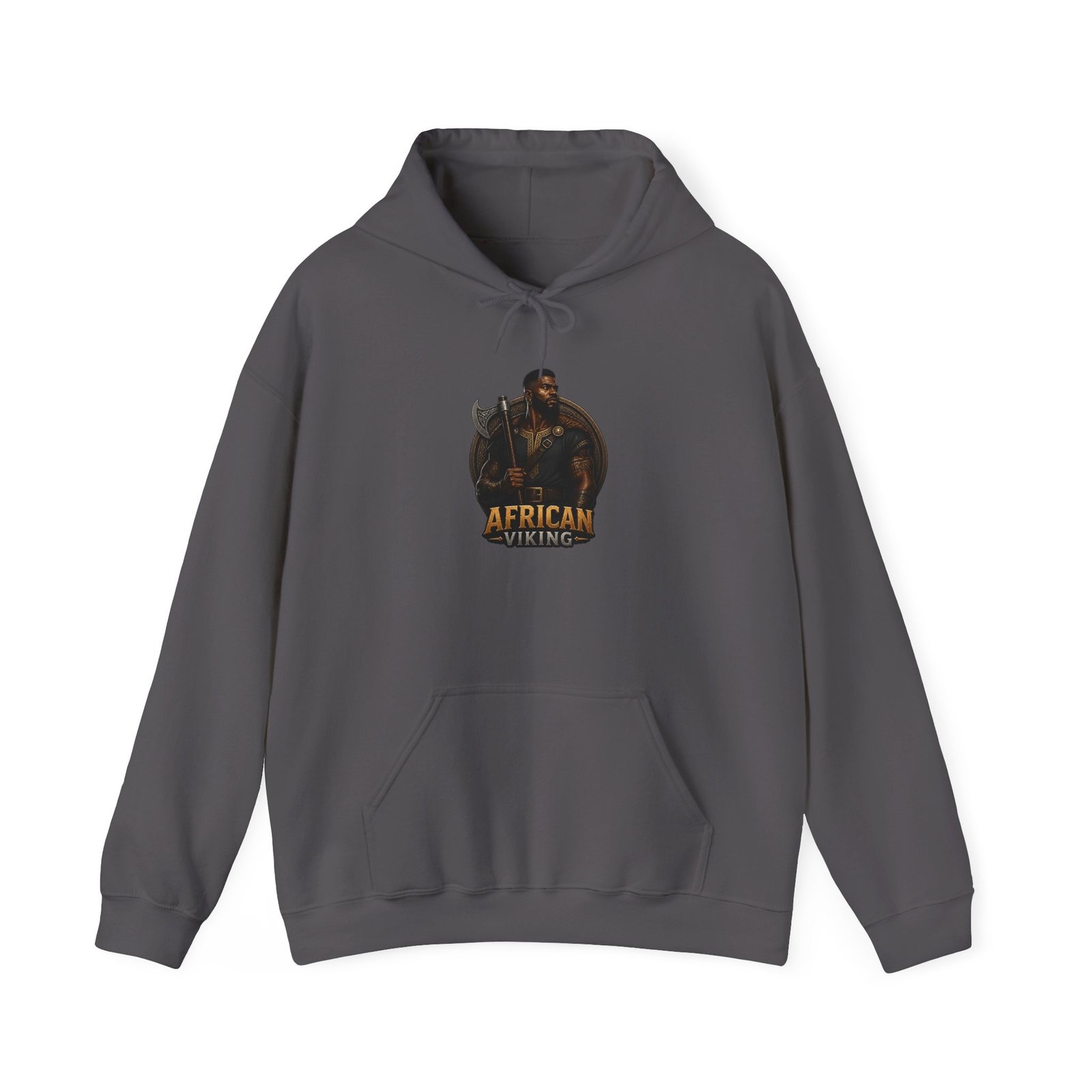 Hoodie - 'African Viking' Vintage Wildlife Graphic - Image 33