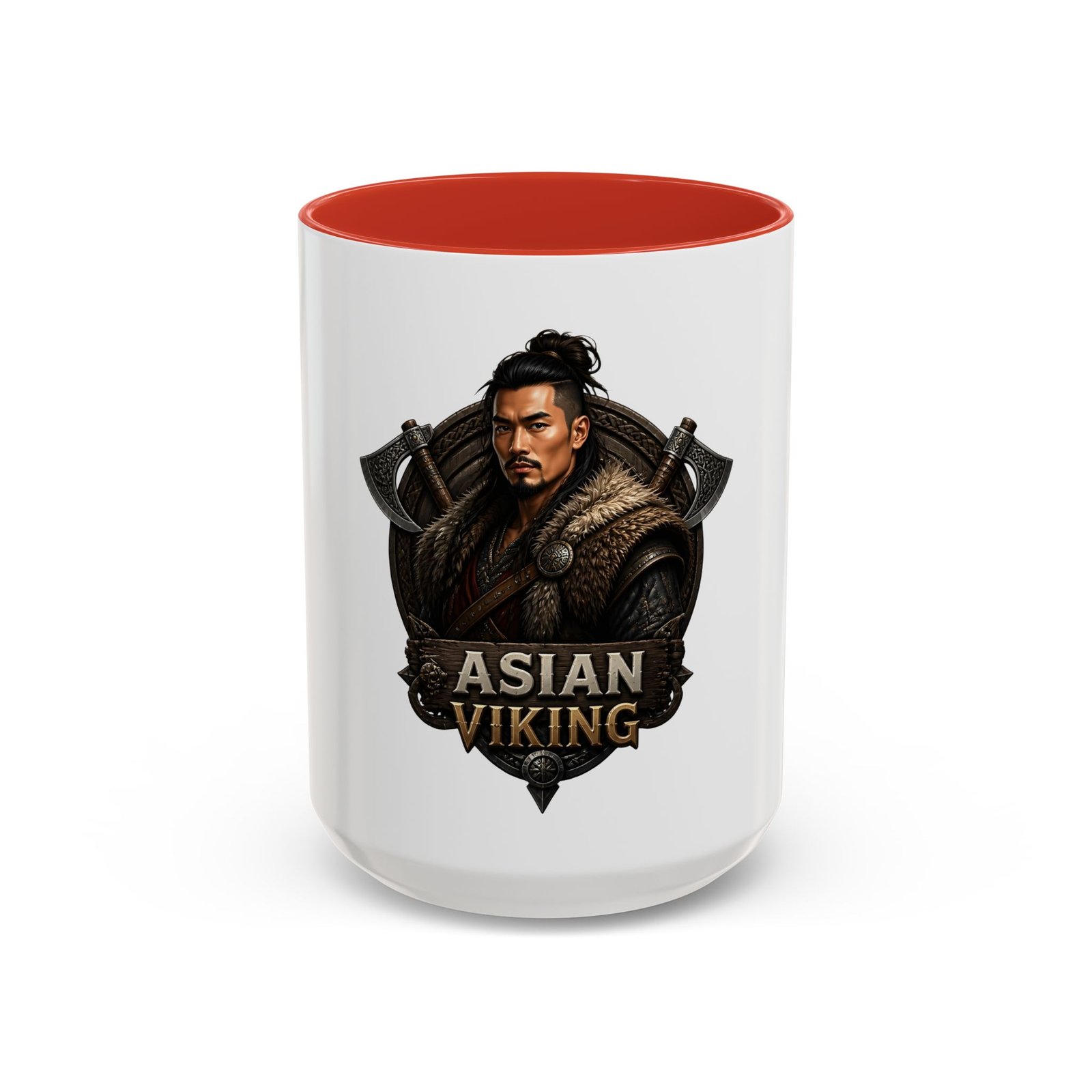 Asian Viking Coffee Mug – Warrior Crest 11/15oz - Image 29