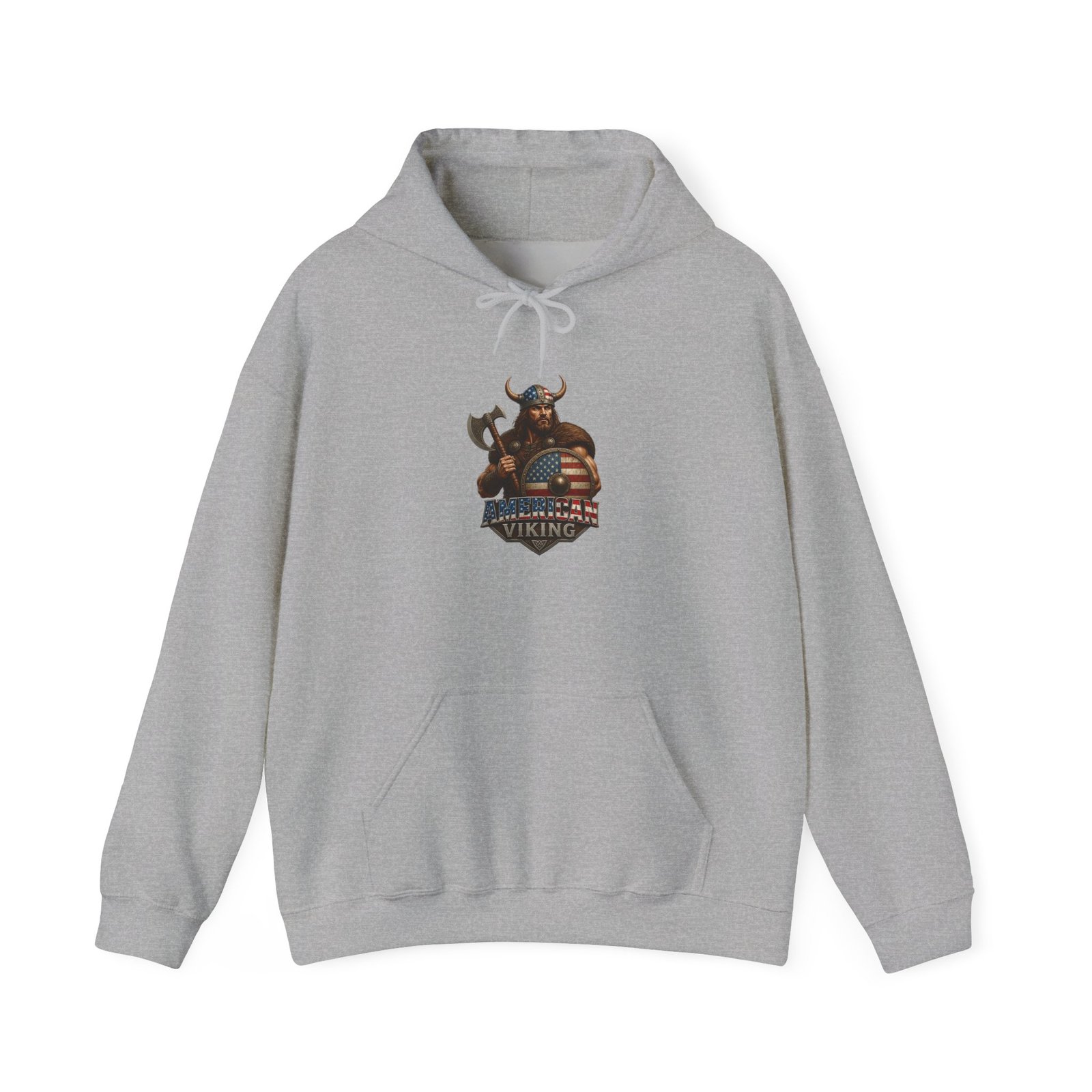American Viking Graphic Hoodie – Braveheart Axe Logo Sweatshirt - Image 17