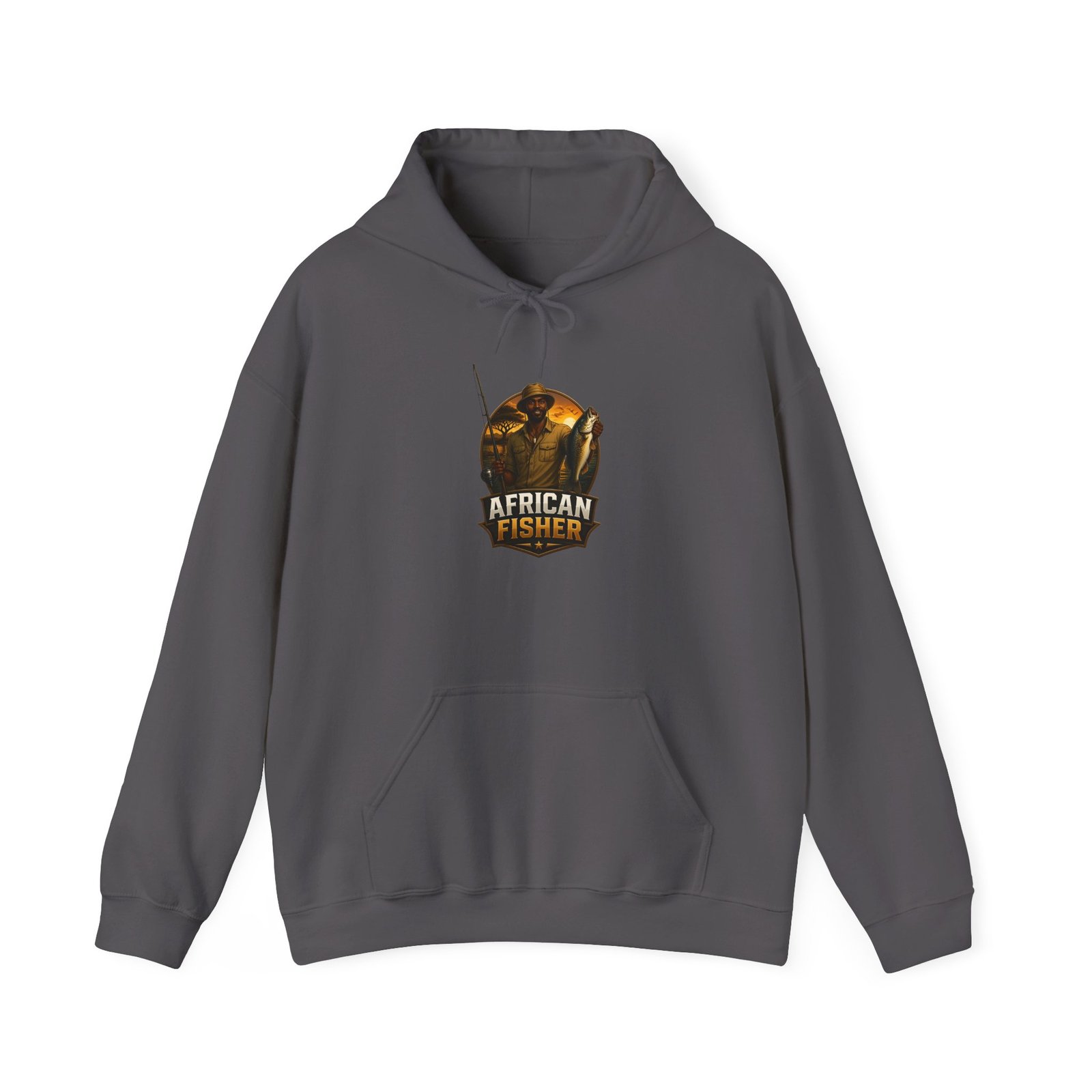African Fisher Hoodie - Vintage Fishing Logo Pullover for Anglers - Image 33