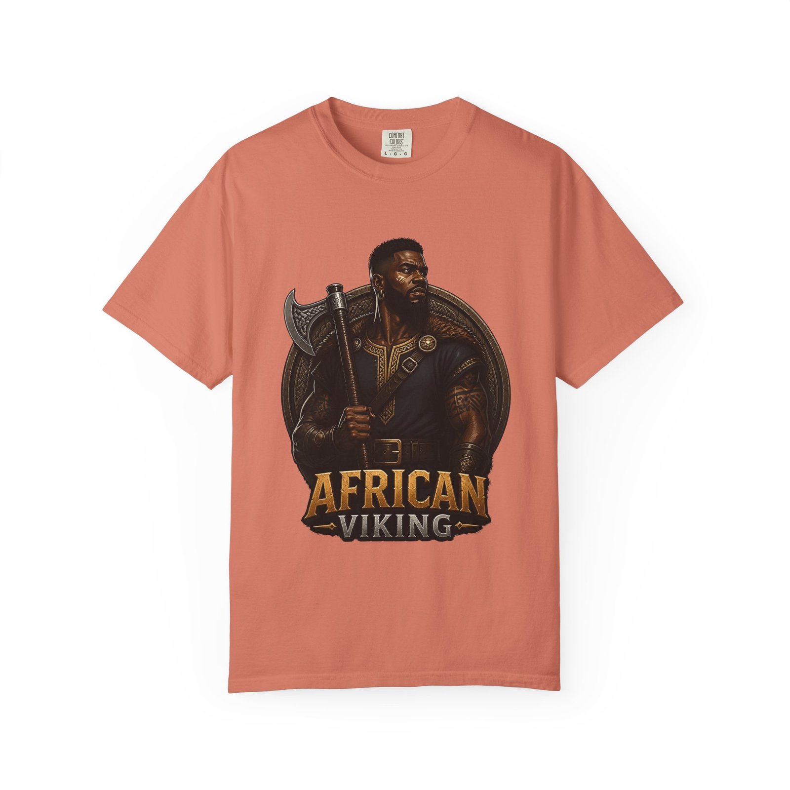 African Viking T-Shirt — Graphic Warrior Tee - Image 5