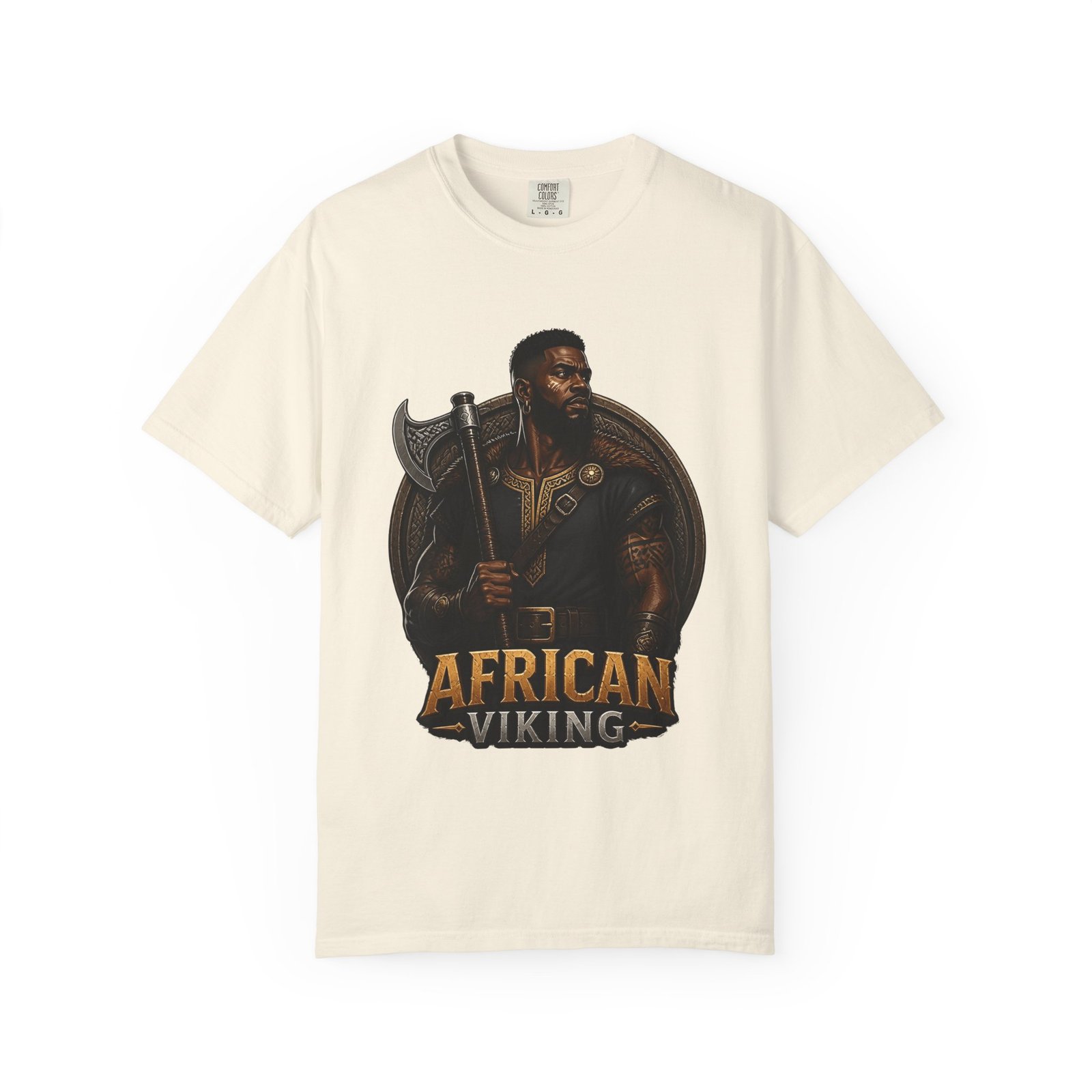 African Viking T-Shirt — Graphic Warrior Tee - Image 17