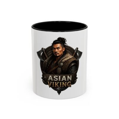 Asian Viking Coffee Mug – Warrior Crest 11/15oz