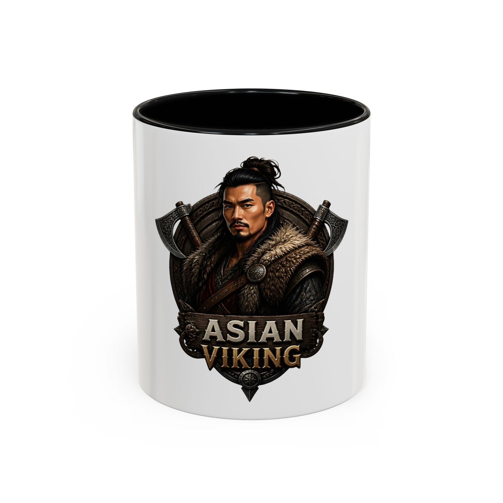 Asian Viking Coffee Mug – Warrior Crest 11/15oz
