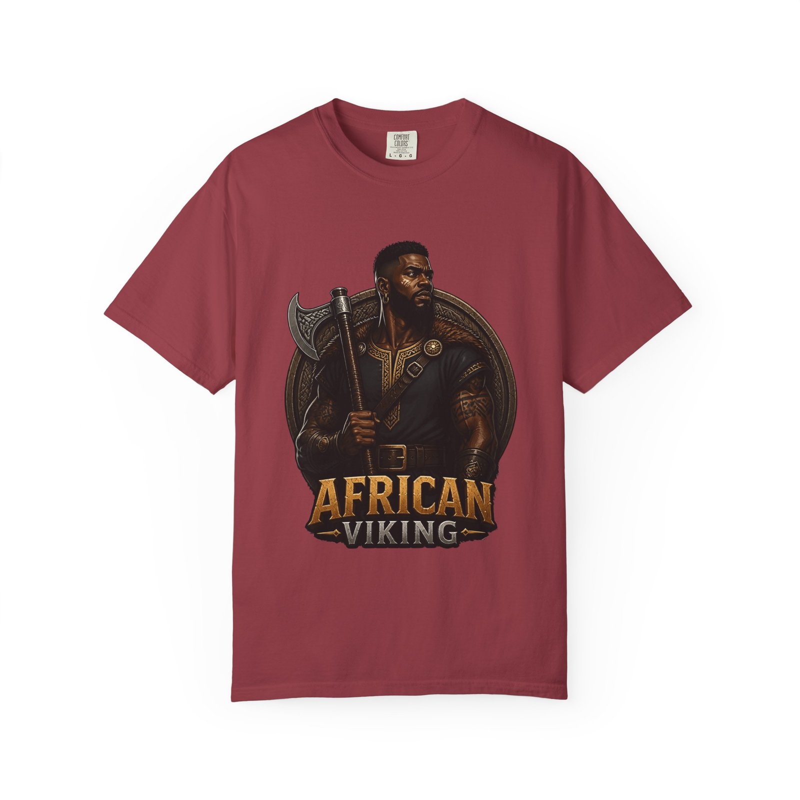 African Viking T-Shirt — Graphic Warrior Tee - Image 53