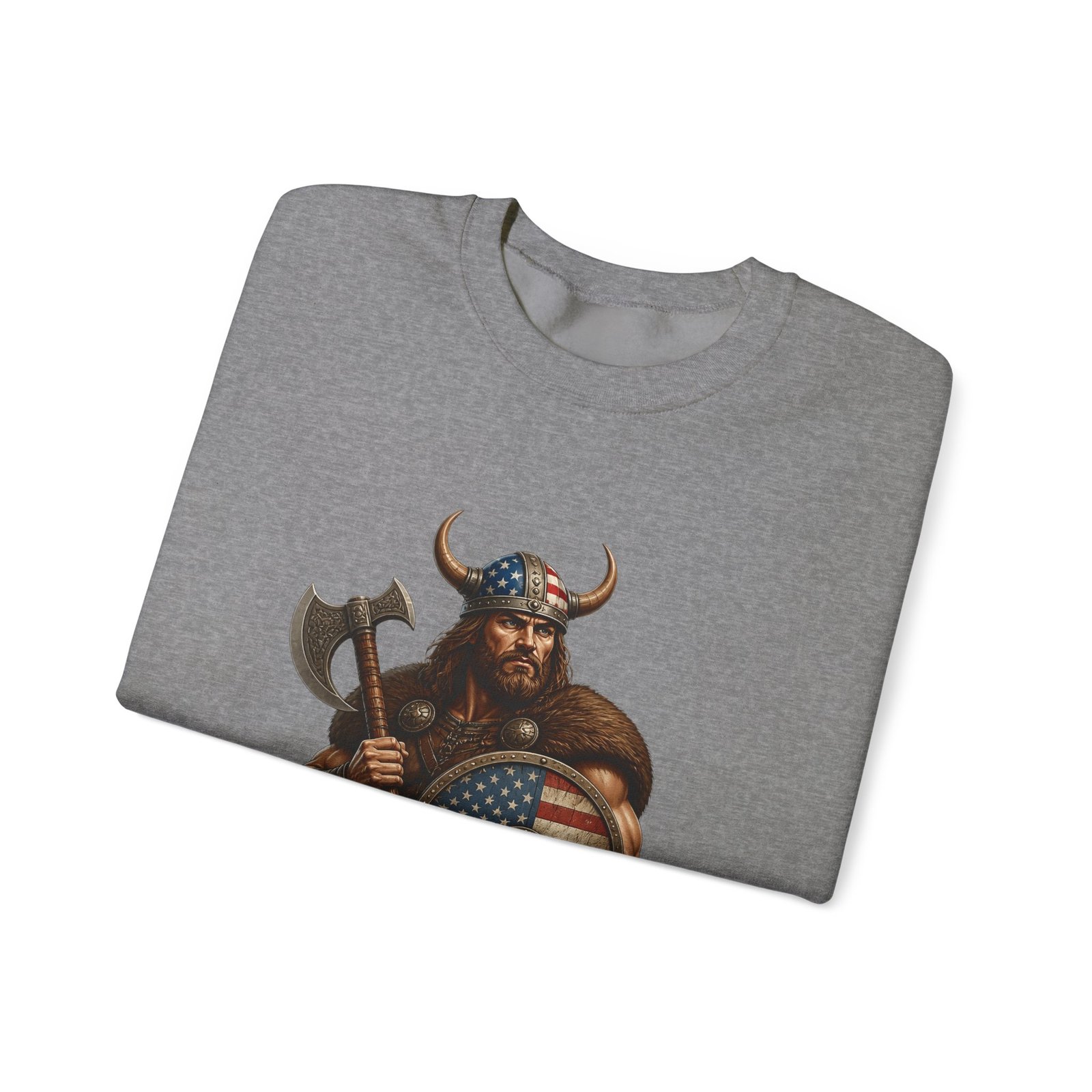 American Viking Sweatshirt - Patriotic Viking Crewneck - Image 31