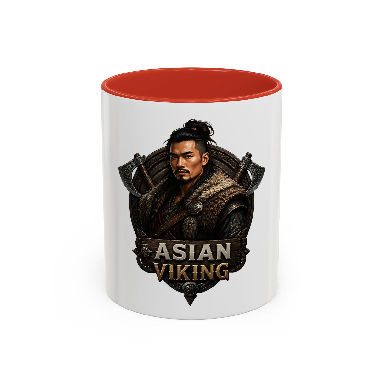 Asian Viking Coffee Mug – Warrior Crest 11/15oz - Image 13