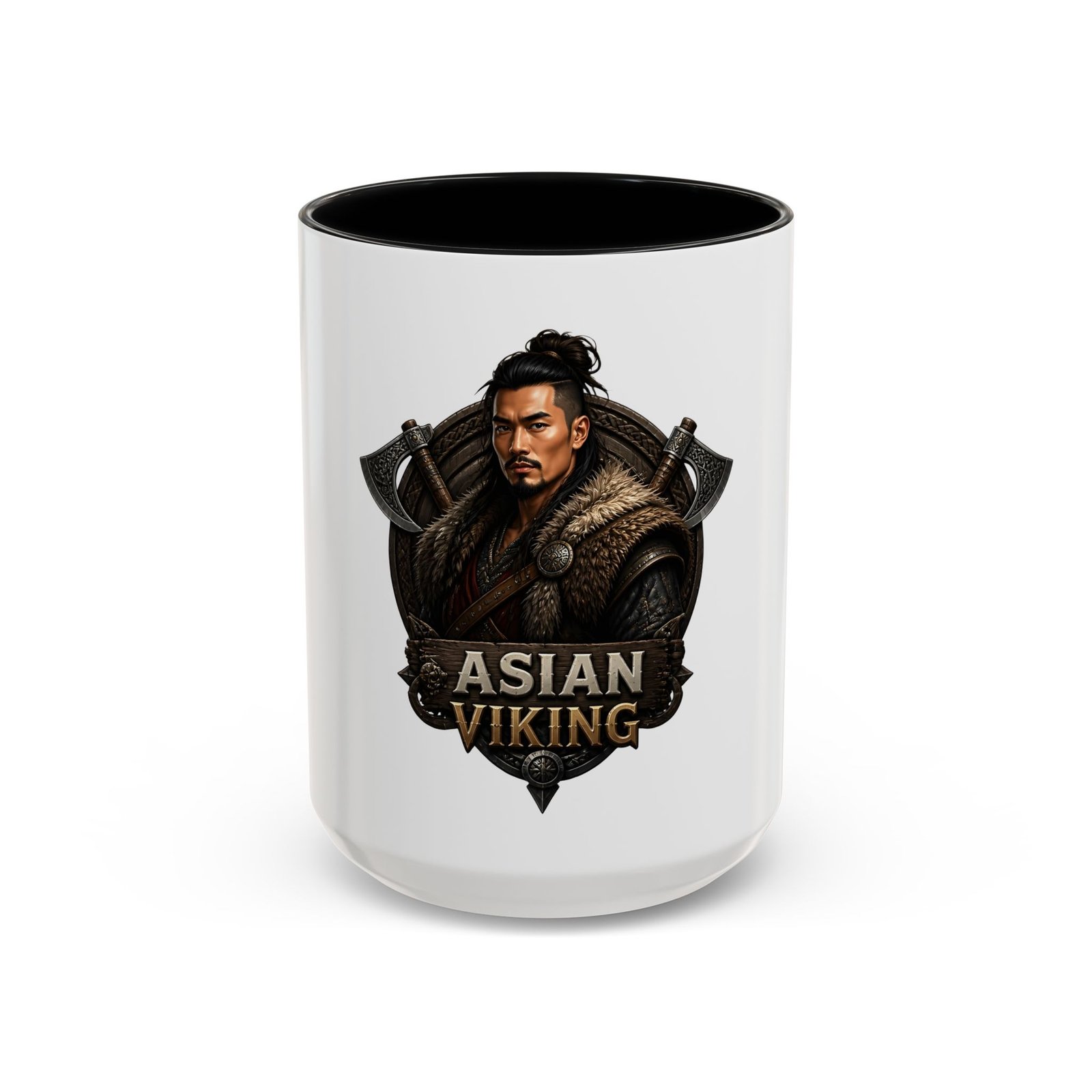Asian Viking Coffee Mug – Warrior Crest 11/15oz - Image 17