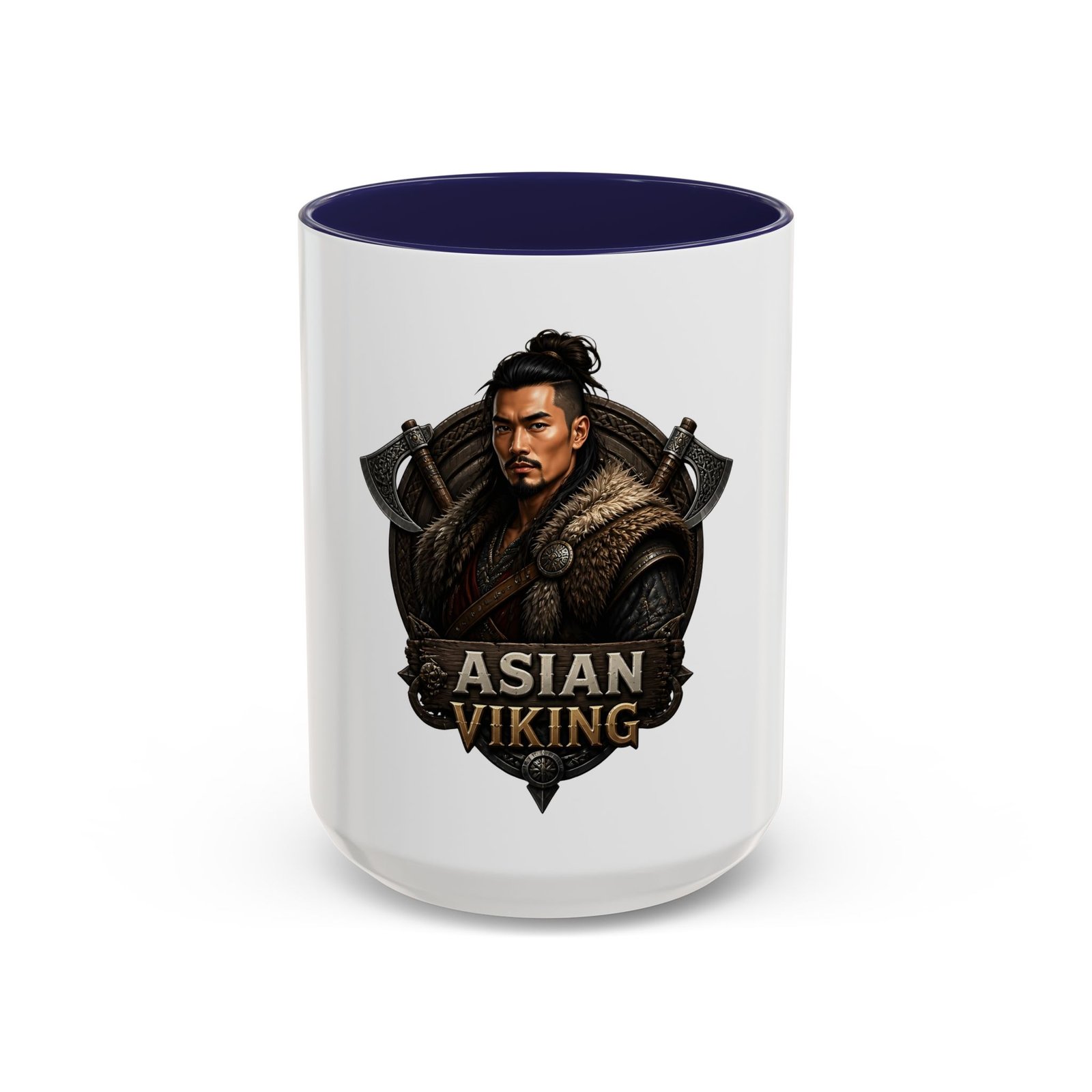 Asian Viking Coffee Mug – Warrior Crest 11/15oz - Image 21