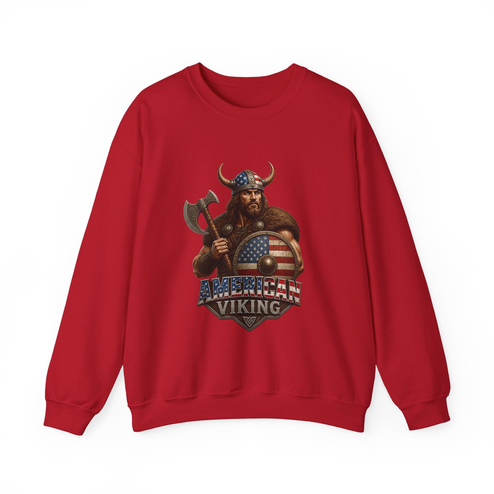 American Viking Sweatshirt - Patriotic Viking Crewneck - Image 53