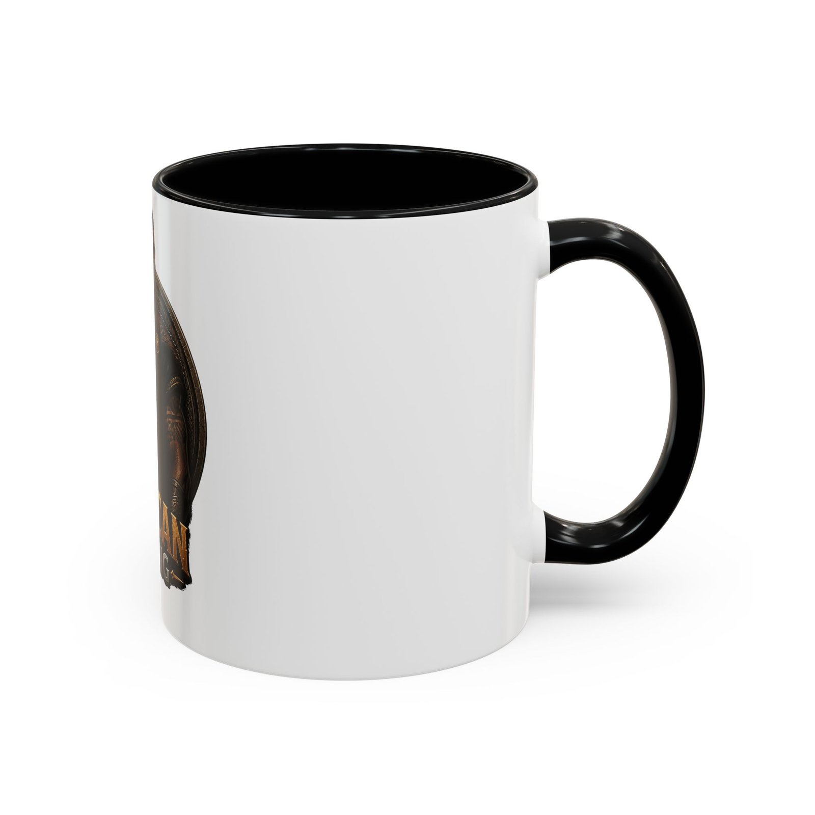 African Viking Coffee Mug — Black Warrior Axe Design (11/15oz) - Image 2